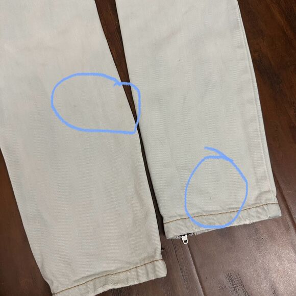 ONE x ONE TEASPOON Trashed Freebirds Distressed Ripped Jeans Ankle Zip - Picture 10 of 16